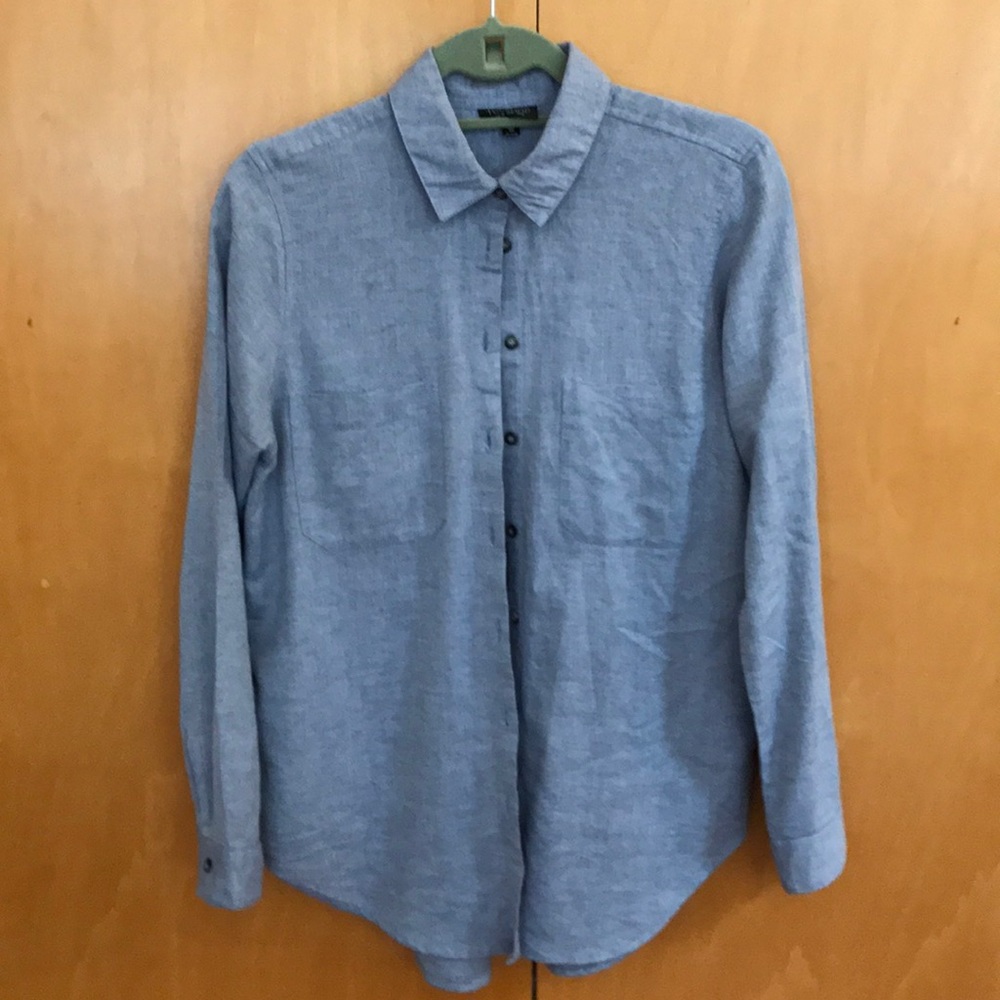 Menswear-style shirt